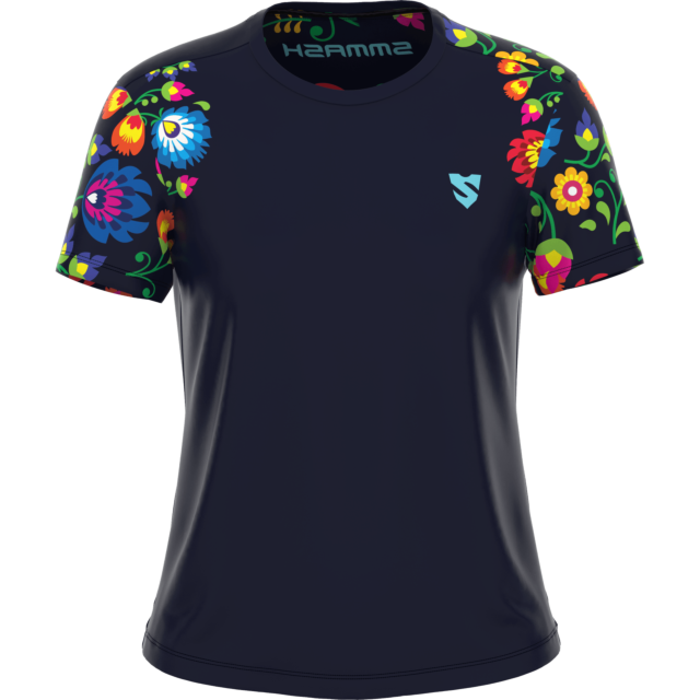 DAMEN-TRAININGSSHIRT MIT KURZEN ÄRMELN