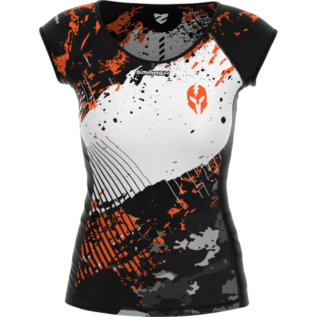 DAMEN-KOMPRESSIONSSHIRT MIT KURZEM ÄRMEL